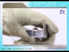 AG4 1,4 mm, 304 vidalı, mavi çift pedli Güvenlik Paslanmaya Karşı Balkon Görünmez Izgara