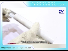 AL 1,5 mm mavi çift pedli GI vidalı Görünmez Alüminyum Ray Ray