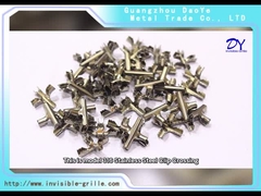 Üstün Mukavemetli Görünmez Menfezler Paslanmaz Çelik Kablo Klipsleri 2.5mm