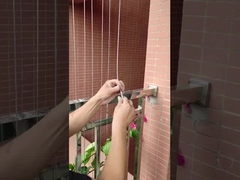 Yatay ip için duvar armatürleri 316 Tel koridoru Görünmez ızgara aksesuarları