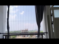 316 Paslanmaz Çelik Tel İpi Balkon Görünmez ızgara Hırsızlık Karşıtı İşlev