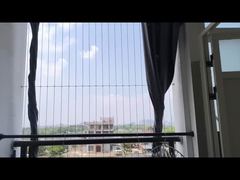 Alüminyum Raylı Balkon Penceresi Görünmez Izgara