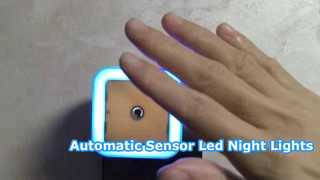 Otomatik İndüksiyon Led Gece Işıkları Başucu Enerji tasarruflu Lamba Yatak Odası için Çok Renkli Gece Lambası