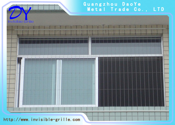 Modern Güvenli Pencere Görünmez ızgara Anodizing 2.0mm 3.0mm Alüminyum Demiryolu