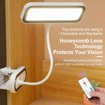 LED Masa Lampası, Öğrenci Özel Göz Koruyucu Clip-On Lampası, Oturma Odası Dokunma Kontrollü Düşürülebilir Gece Işığı Yatak Odası için