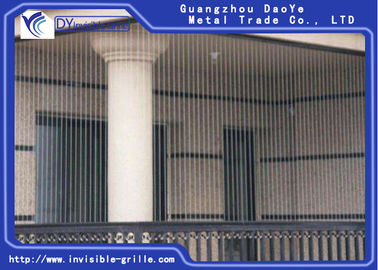 Emniyetli Balkon Yapılmış 2.0 mm Çaplı Paslanmaz Çelik Tel Balkon Görünmez Izgara
