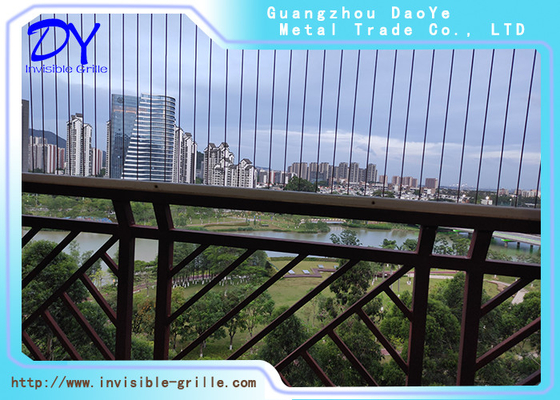Modern Naylon Kaplama 316 Tel Klip Geçit 2.0mm Balkon Görünmez ızgara Kolay Kurulabilir