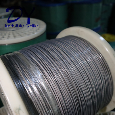 316 Tel 2.0mm Görünmez Balkon Kalkanı Naylon Kaplama Güvenlik