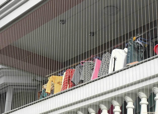 Tolerans 316 Tel Balkon Görünmez ızgara Modern tasarım Tel Balkon için