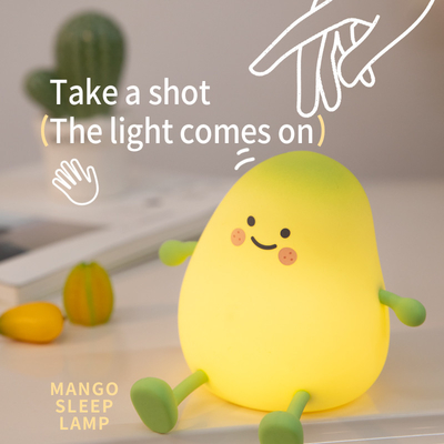Küçük Mango Tatlı Gece Işık Lambası USB Şarjla Kullanım Süresi 5h-40h
