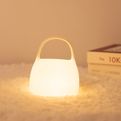 DIY Yaratıcı Hediye El Çantası Silikon Zamanlı Çaplama Lampası Yatak Yanı Dekorasyonu Atmosfer Uyku Gece Işığı