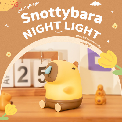Alışveriş Alışveriş Capybara Gece Işığı Tatlı Hayvan Gece Lamba Snottybara Silikon Dokunmatik Işıklar Dekor Gönderili Çocuklar İçin Şarj edilebilir