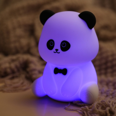 Baylar Panda Gece Işığı Düzme ve Stres Azaltma Ofis Ornmanı Yatak Başlığı Yoldaş Uyku LED Masa Lampası