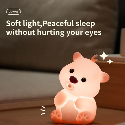 Silikon Gece Işığı Uyku Atmosferi ile Pat Işık Yaratıcı Oyuncak Bayram Dekoratif Işık Çocuk Günü Noel Hediyesi