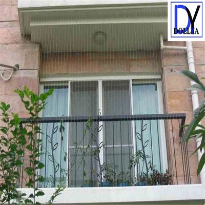 Modern Style Horizontal Opening Surface Mount Invisible Grille for Balcony Safety