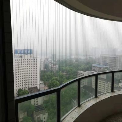 Fixed Window Invisible Grille with Aluminum Alloy Frame and Nylon Coating for Home Security