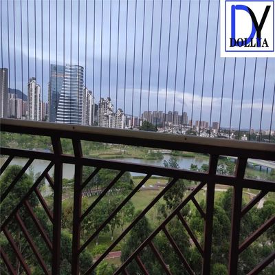 316 Paslanmaz Çelik 2.0mm Tel Naylon Kaplamalı ve 5cm Tel Aralığına Sahip Görünmez Izgara