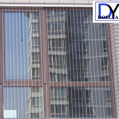 316 Paslanmaz Çelik Görünmez ızgara, ateşten kolay kaçmak için 5 cm tel mesafe boşluğu