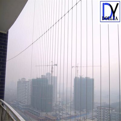 316 Paslanmaz Çelik Görünmez ızgara, ateşten kolay kaçmak için 5 cm tel mesafe boşluğu