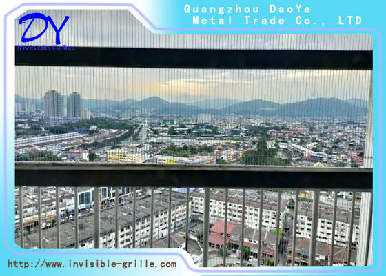 Children Protection Invisible Safety Grill Customized Installation Services Providing Safety Barriers for Windows and Doors