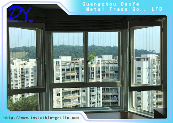 Alüminyum Raylı Balkon Parmaklıkları 6m Set Kolay Kurulum ve Koruma İçin Tasarlanmış Hassas Balkon Güvenlik Parmaklıkları