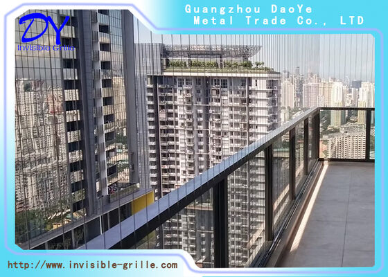Alüminyum Raylı Balkon Parmaklıkları 6m Set Kolay Kurulum ve Koruma İçin Tasarlanmış Hassas Balkon Güvenlik Parmaklıkları
