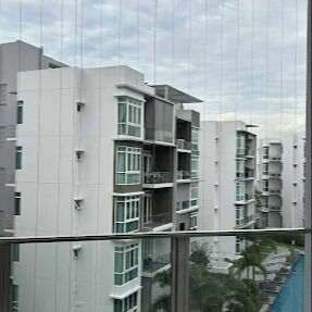 Balkon Görünmez ızgarası Şeffaf Ağı Güvenlik Dayanıklılık Modern binalar