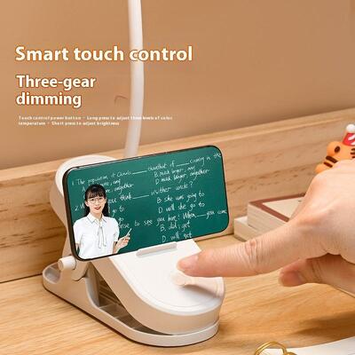 Ofis Masası, Çalışma Masası, Yatak Odası Yatak Masası Lambası USB-C Şarj Portu ve AC Soketi ile 3 Yönlü Dönüştürülebilir Dokunma Lambası