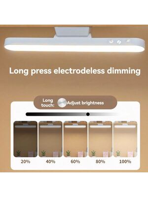 LED Şarj Edilebilir Modern Masa Lambası Çok Fonksiyonlu Manyetik Okuma Işığı Dokunmatik ve Uzaktan Kumandalı Kısılabilir Dolap/Gardırop Işığı