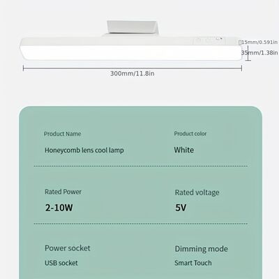 3500-6500K Renk Sıcaklığına Sahip LED Masa Lambası, Görev Aydınlatması, Okuma ve Dekorasyon İçin İdeal 5V 1A Nominal Gerilim Özelliği