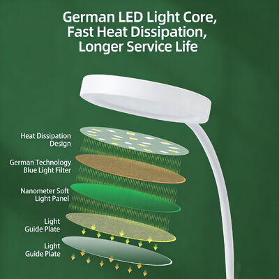 Modern Basit Kalemlik Masa Lambası LED Şarj Edilebilir Takılabilir Göz Korumalı Çalışma Lambası Üniversite Yurdu Okuma Lambası Dokunmatik