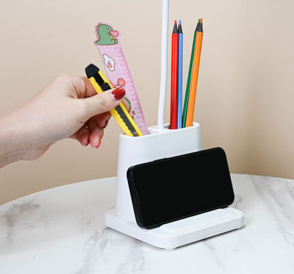 Kalemlikli LED Masa Lambası - Öğrenci Yurdu Hediyesi Toptan Gece Lambası için Göz Korumalı Çalışma Işığı