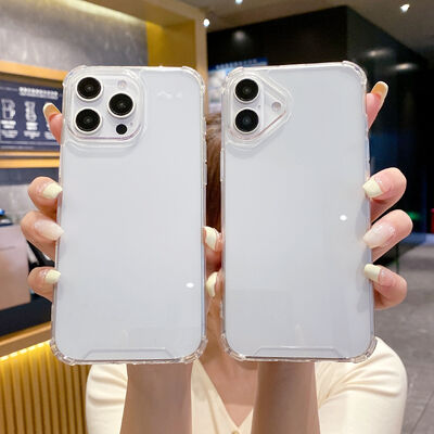 iPhone için TPU Şeffaf Su Geçirmez Cep Telefonu Kılıfı