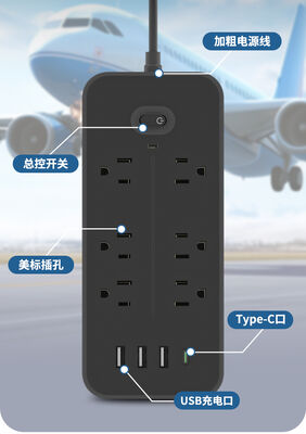 Taşınabilir Masaüstü Güç Soketi USB Çıkışlı 5V 2.4A
