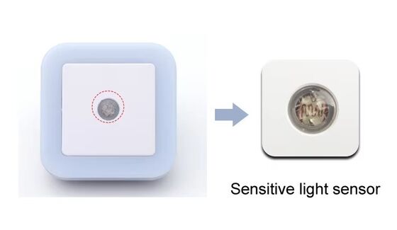 Yatak Odası Başucu Enerji Tasarruflu Sensörlü LED Gece Lambası, Çok Renkli Gece Işığı