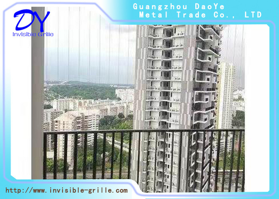 Single Pad Alüminyum Ray Track AG4 Balkon ve Pencere Ev Güvenliği Koruma ızgarası