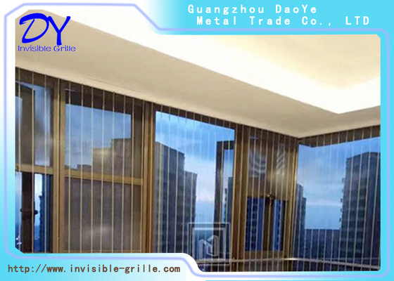 Dikey Güvenlik Balkon Görünmez Izgara 201 202 301 304 316 Paslanmaz Çelik Malzeme