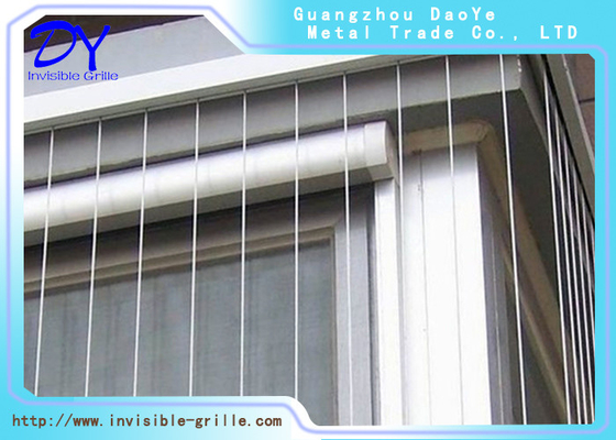Özel Şekil Balkon Görünmez Izgara 316L SS Halat