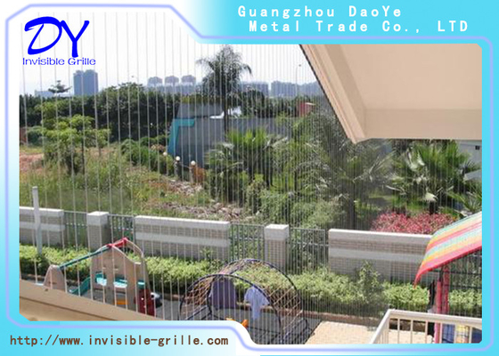 Banyo Görünmez Güvenlik Izgarası 7x7 Naylon 316L Paslanmaz Çelik Halat