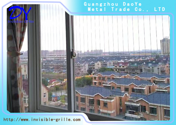 Yenilikçi Balkon Güvenliği 316 Fil Görünmez ızgara 100kg yük kapasitesi