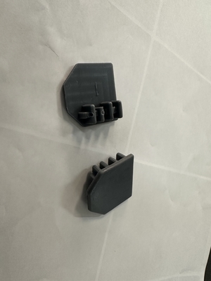 Güvenlik Görünmez ızgaralar Alüminyum Track End Kapak