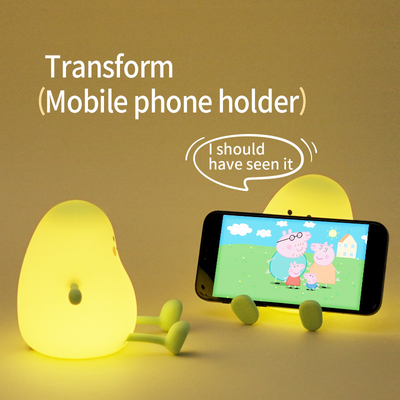 Yeni Küçük Yeşil Mango Gece Işığı Mango Zamanlaması Uyku Silicone Işık Yaratıcı Hediye Atmosfer Pat LED Işık