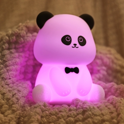 Baylar Panda Gece Işığı Düzme ve Stres Azaltma Ofis Ornmanı Yatak Başlığı Yoldaş Uyku LED Masa Lampası
