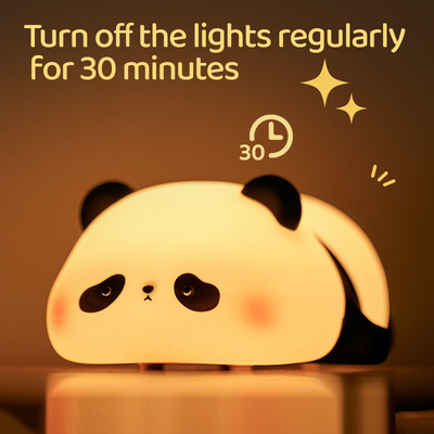 Özellik Silikon Gece Işığı Panda USB Şarj edilebilir Masa Led Lamba Gece Işığı Çocuk Odası İçin Silikon Gece Işıkları