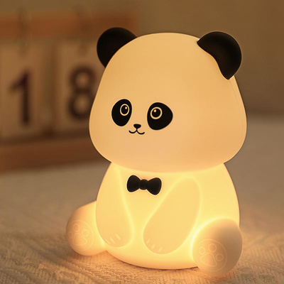 Sevimli Hayvan USB Şarj edilebilir Bebek Lambaları Silikon Panda LED Gece Işığı Çocuklar için Gece Işıkları