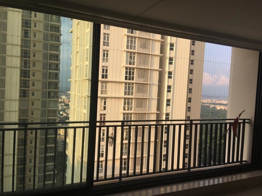 316 Tel Naylon Kaplama2.0mm Balkon Görünmez ızgara kombinasyonuGüvenlik