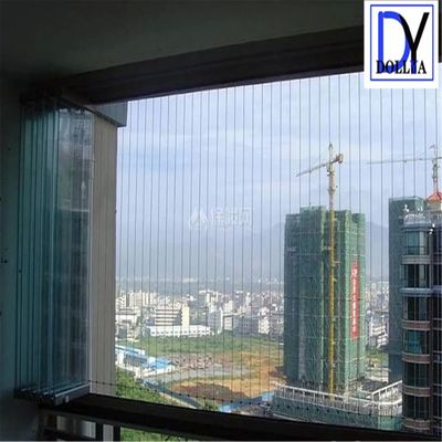 Wire Distance Gap 5cm 6cm 10cm 12cm Windows Invisible Grille Aluminium Part End Cover and Security Grille for Industrial Windows