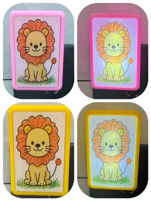 Ev ve Ofis İçin Kullanışlı Gece Aydınlatması Sağlayan Sevimli Görünümlü Plastik Tabanlı Fişli Gece Lambası