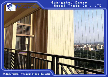 Balkon Modern ve Güzel Tasarımlar İçin Son Derece Dayanıklı Görünmez Ss Grill