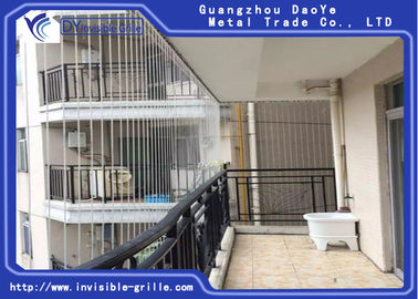 Balkon Görünmez Izgara için Daha Güçlü Temel Çerçeve Tel Alüminyum Sağlayın